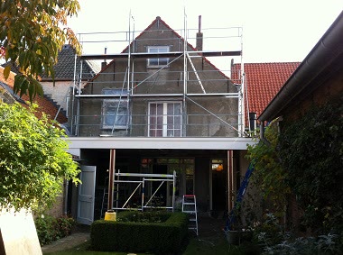 Buitengevel Willemstad voor het stucwerk